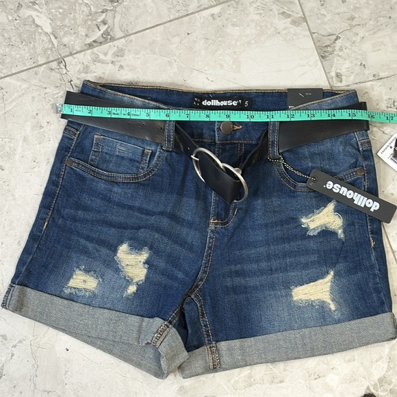 Dollhouse Juniors  Denim Shorts Blue - Picture 4 of 7